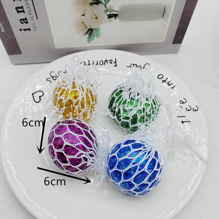 Colorful Star Squeezing Ball Squishy Ball 3D Stress Relief Sensory Toys Adults Anti-Anxiety Fidget Toy with Non-Toxic for Office