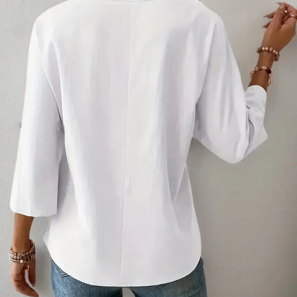 Plus Size Womens Fashion Summer Shirts Fit Blouses Breathable Solid Plain Crew Neck Loose Half Sleeve Casual Tops Lady Clothings
