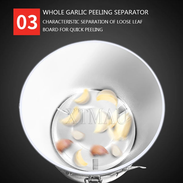 Garlic Peeler Machine 110V/220V Commercial Restaurant Barbecue Food Processor Electric Garlic Peeling Machine