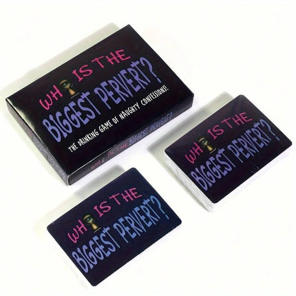 Who Is the Biggest Pervert? Adult Party Card Game |   Naughty Truth or Dare Drinking Game for Friends & Game Night