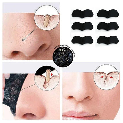 10-100pcs Bamboo Charcoal Blackhead Remover Mask Blackhead Acne Treatment Mask Nose Sticker Cleaner Nose Pore Deep Clean Strip