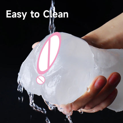 3-IN-1 Pocket Pussy Food Grade Silicone Male Masturbator Realistic Vagina Anal Blowjob Adult Sex Toys for Men Masturbation Cup