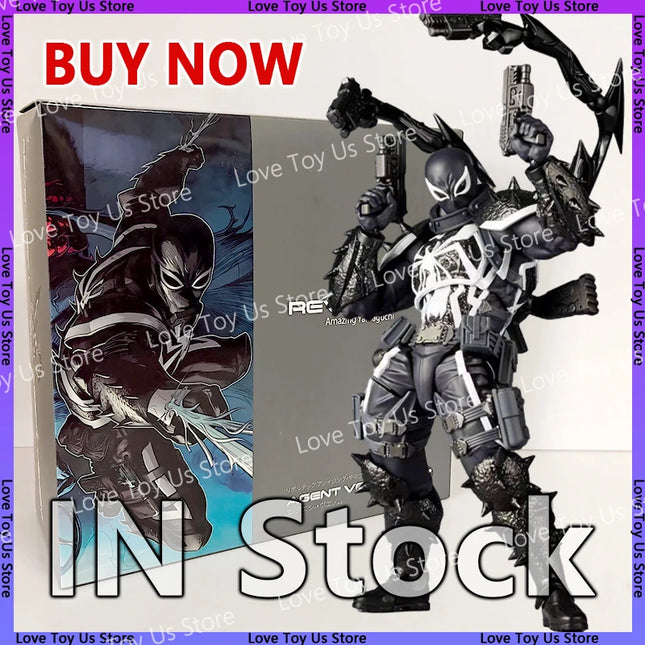 New Ct Toys Agent Anti Venom Figure Kaiyodo Amazing Yamaguchi Comics Agent Venom Action Figure Model Christmas Toys gifts
