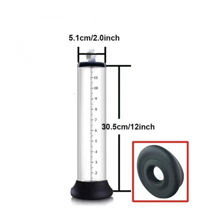 Male Penis Enlarger Vacuum Pump Accessories Vacuum Penis Enlargement Device Masturbation Flange Pump Penis Cylinder Set Sex Toys