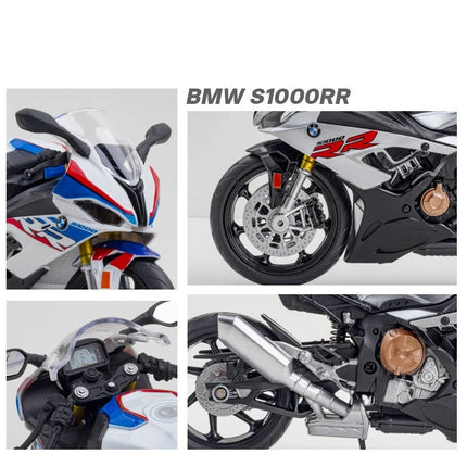 1/12 BMW S1000RR Motorcycle Toy 1:12 RMZ City Diecast Metal Racing Model Super Sport Miniature Collection Gift For Boy Children