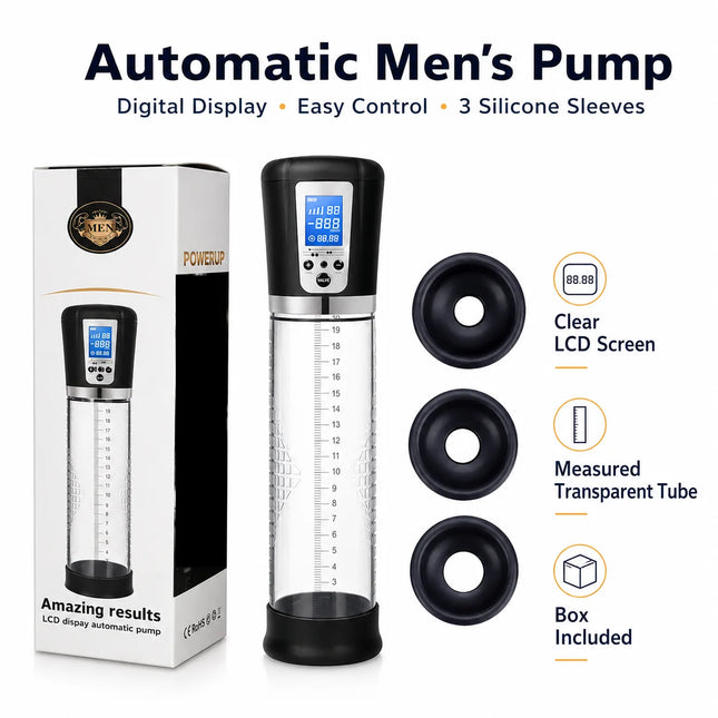 Electric Penis Enlargement Extend Pump Enhanced Penis Male Masturbator Penis Pumps Vacuum Pump Adult Sex Toys for Men Erections