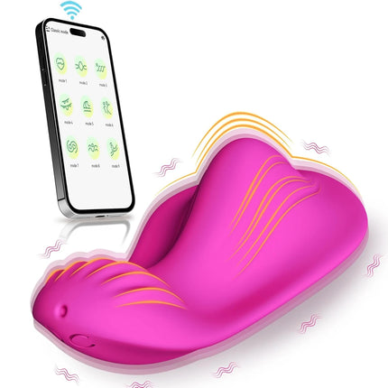 APP Control G Spot Wearable Panty Vibrators Silicone Clitoral Vagina Stimulator Adult Sex Toys with 9 Vibrating Modes for Women
