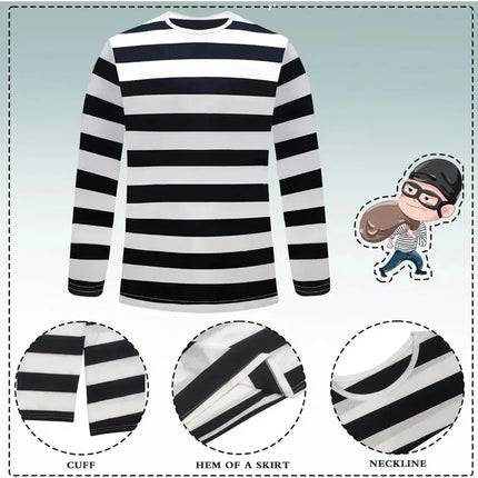 Movie Robber Cosplay Costume Thief Bank Robber Disguise Accessories Set For Women Men Halloween Carnival Party Clothes Ro AVNTQK