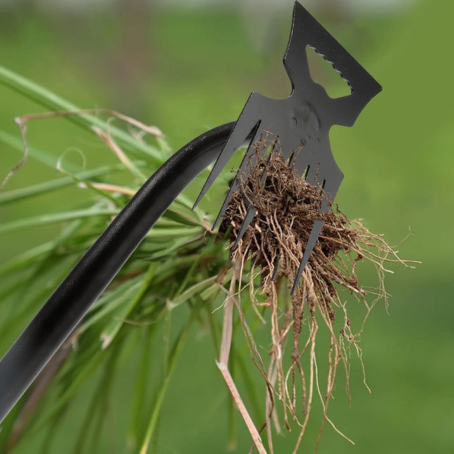 Heavy-duty long-handled weeder, a manual weed removal tool, suitable for gardens, lawns and farms