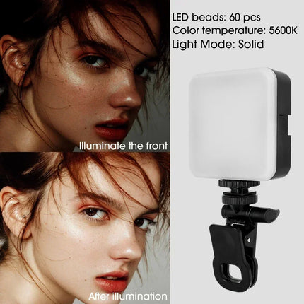 Selfie Light & Phone Light Clip for iPhone Phone LED Light for Selfies, Makeup, TikTok, Live Streaming & Video Conferencing