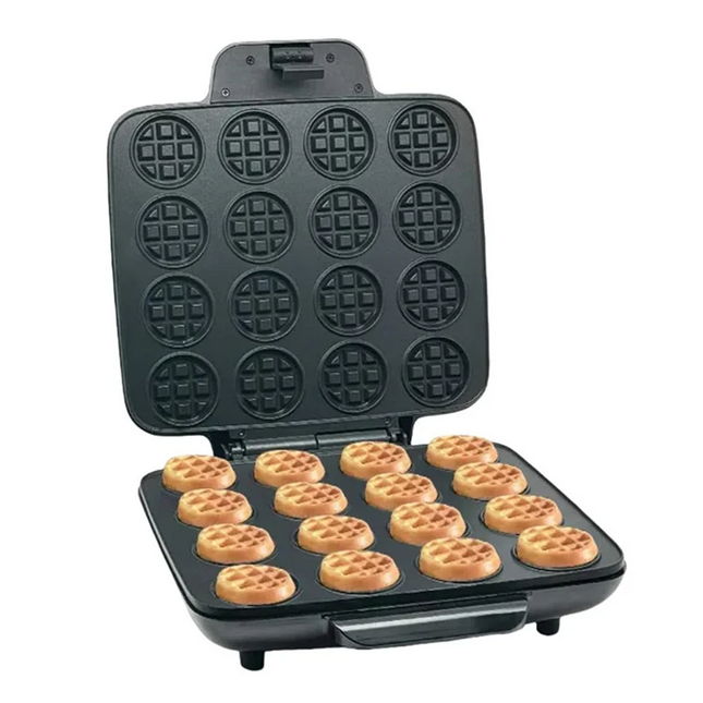 B59B-Multi Waffles Maker 16 Waffle Molds Nonstick Waffle Iron With Quick Heat-Up Nonstick Mini Waffles Maker