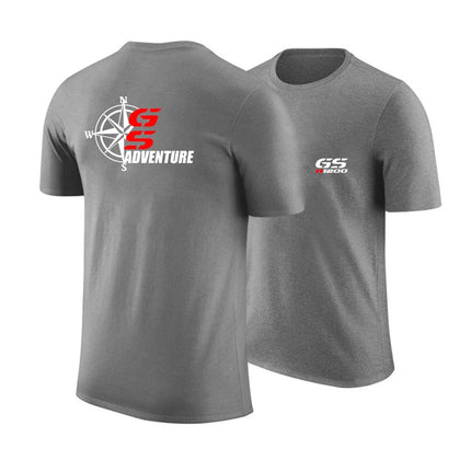2023 New Men Motorcycle R 650 800 1150 1200 GS Adventure T-shirt Regular Short Sleeve Positioning Printing O Neck Tee Tops