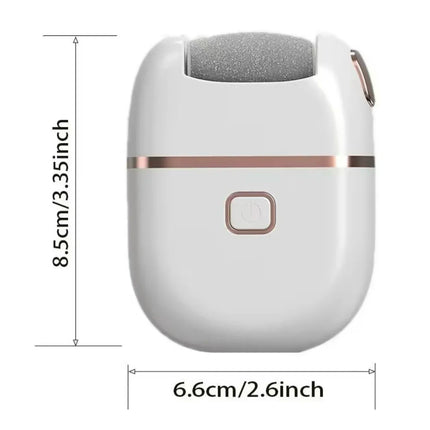 1 PC Electric Foot Grinder, Rechargeable Thick Leather Polishing Foot Grinder, and 2 Different Thickness Grinding Heads
