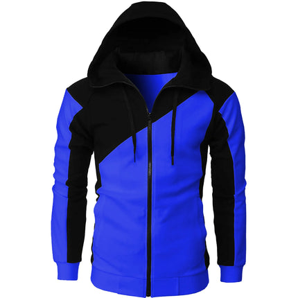 2023 Zipper Men Jackets Autumn Winter Casual Fleece Coats Bomber Jacket Scarf Collar Fashion Hooded Male Outwear Slim Fit Hoody