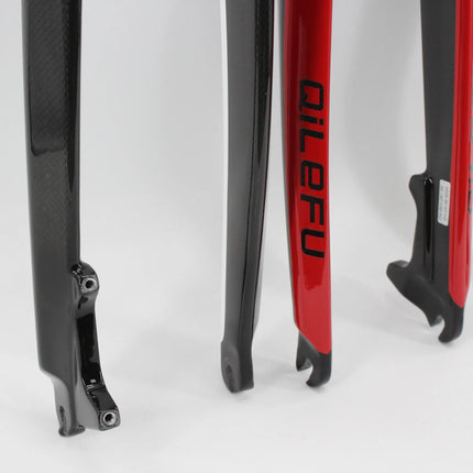 Brand new QILEFU 26&27.5&29 inch Mountain bicycle full carbon bike disc brake tapered tube front fork hard MTB 26/27.5/29er
