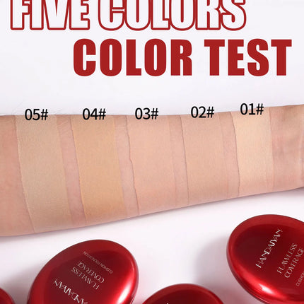 Korean Air Cushion Foundation - Light Natural Moisturizing Concealer Whitening Oil-Control Women's Long-lasting Makeup Base