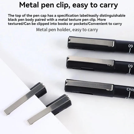 15/3 Size Fineliner Pens Black Micro Pigment Liner Pen Multiliner Drawing Pen for Artist Sketching Drawing Drafting Comic Design