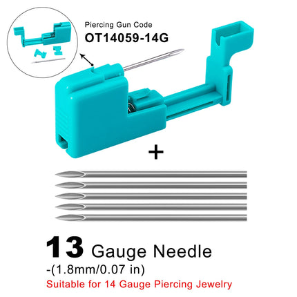Body Jewelry Piercing Gun Pliers Needles Tool Kit Surgical Steel Nose Septum Lip Eyebrow Tongue Belly Nipple Piercing Earrings