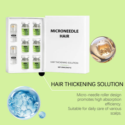 Hair Essential Care Serum Microneedle Roller Set Hair Follicle Care Nourishing Scalp Hair Care Hair Thicken Conditioner Essence