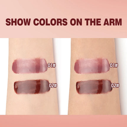 Nude Brown Plumping Lip Gloss Moisturising Colored Lip Oil Transparent Fullness Lips Tint Soft Tube Make Up Beauty Lips Care 12g