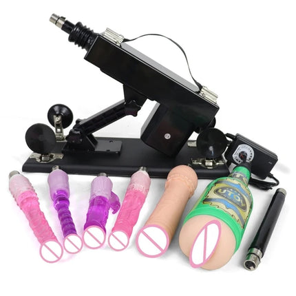 FREDORCH Sex machines for woman Automatic Masturbation Pumping Gun 3XLR sex machines for adults With  Dildo sex toys sex machine