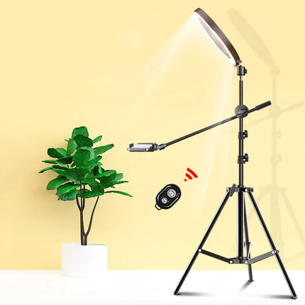 26CM Photography Led Video Ring Light Circle Fill Lighting Camera Photo Studio Phone Selfie Lamp Ringlight Tripod & Phone Holder