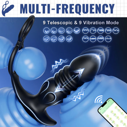 Anal Plug Vibrator Gay Massager Anal Toy Butt Plug Stimulator Masturbation Tools Penetration Anal Vagina Vibrator Men Women 18
