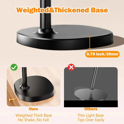 New Multi Functional 360 ° Adjustable Desktop Phone Stand Live Streaming Stand Video Recording Overhead Phone And Tablet Stand