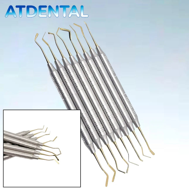 Dental Composite Spatula Set 8PCs Professional Dentist Kit for Restoration & Repair, Resin Filler Tool