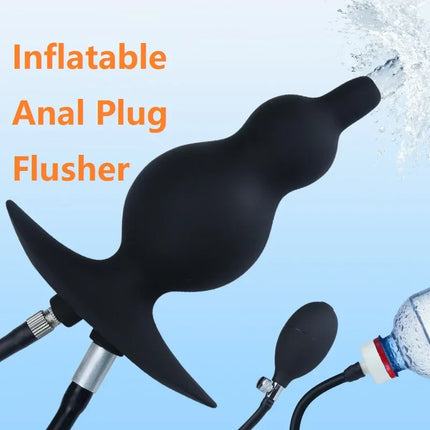 Anal Cleaner Enema Shower Water Spray Inflatable Butt Plug Prostate Stimulator Vagina Dilator Speculum Adult Sex Toys For Couple