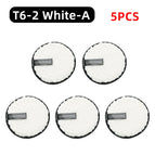 T6- 2  White-A  5PCS