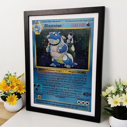 Anime Pokemon 3D Lenticular Poster Charizard Squirtle Bulbasaur Come Alive with amazing 3D Effects Wall Art Print(Without Frame)