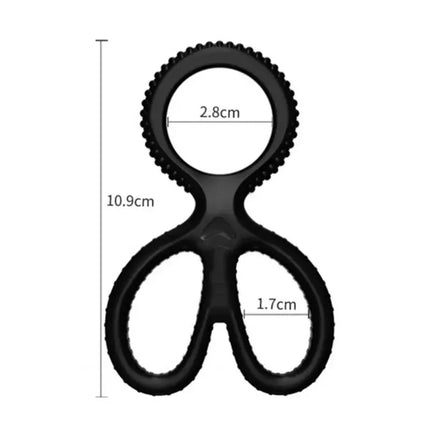 Cock Rings Silicone Ball Stretcher Delay Ejaculation TPE Penis Ring for Men Sex Toys Adjustable Semen Lock Ring SM Penis Sleeve