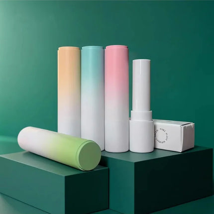 10-100pcs High-end gradient Color Direct Filling Lipstick Tube Lip Balm Bottle DIY Empty Lipstick Shell Cosmetic Container