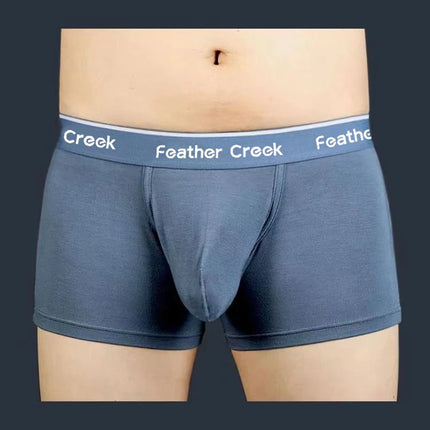 Large Pouch Men's Panties U Convex Front Pocket Flat Foot Triangle Sexy Shorts Fashionable Underwear for Men