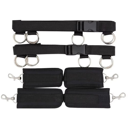 Bed Restraint Set Couple Sex Toys Bondage Handcuff Kit Adult Game Tool 18+ Erotic Tie Downs Arm Ankle Eyeblinder Flirting Sextoy