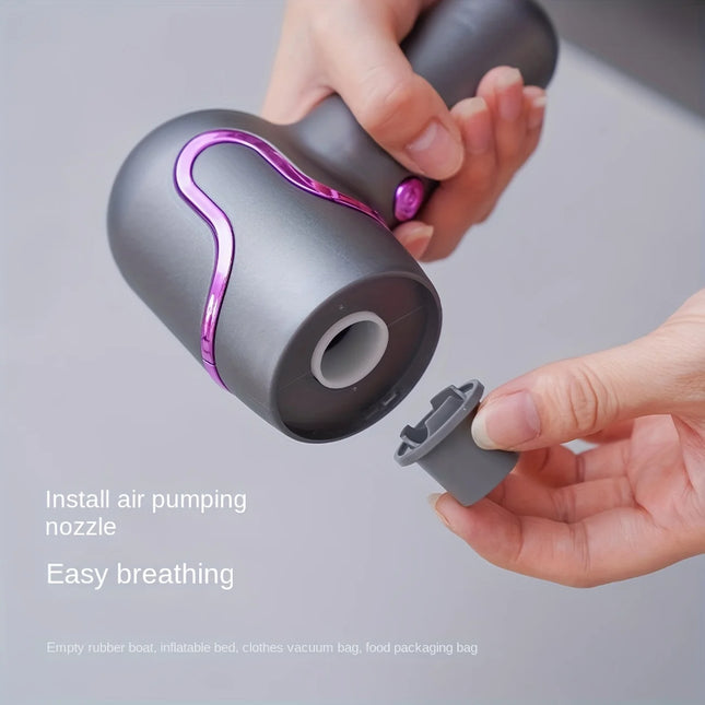 12500Pa Portable Car Vacuum Cleaner Cordless Handheld 4-in-1 Suction/Blow/Pump/Inflate Mini Vacuum for Car Home Desktop Cleaning