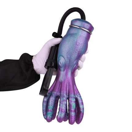 FAAK Intimate Vacuum Pump Sucking Male Masturbator Silicone Large Fantasy Octopus Design Pocket Pussy Stroker Sex Toys For Men
