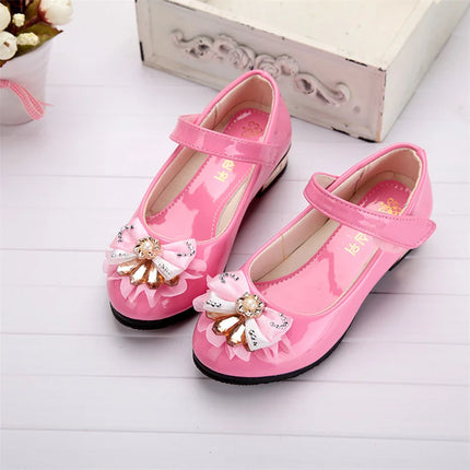 Girls Shoes 2021 Newly Arrived Infant Kids Baby Girls Crystal Bling Bowknot Single Princess Shoes Sandals Girls Sandals Shoe Red