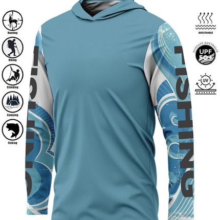 Fishing Shirt Hoodie,UPF 50+ Uv Protection Quick Dry Tops Breathable 2025 Outdoor Moisture Wicking Jersey Fishing Apparel shirts