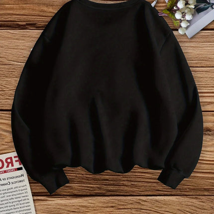 Pumpkin Cinnamon Autumn Printed Christmas Women's Hoodie Autumn Winter Round Neck Creative Top Fashion Pullover Clothing