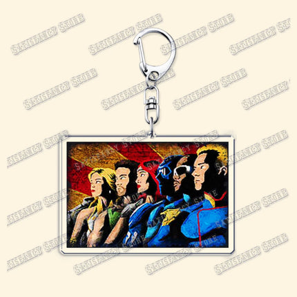 Popular TV Show Keychains Homelander Billy Butcher Starlight Vought Key Chain Ring for Bag Superhero Keyring Jewelry Fans Gifts