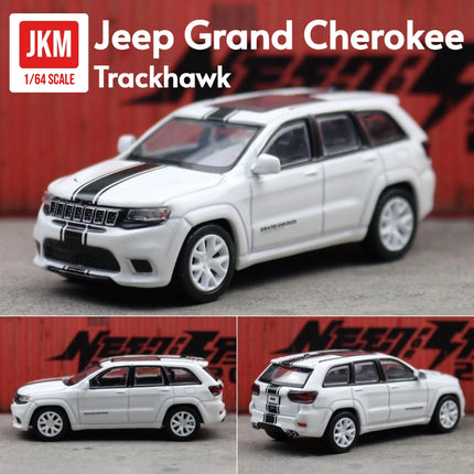 1/64 Jeep Grand Cherokee Trackhawk Miniature 1:64 JKM Toy Car Model SUV Sport Vehicle Free Wheels Diecast Metal Collection Gift