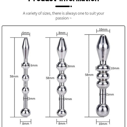 Metal Urethral Catheter Male Stainless Steel Horse Eye Urethral Plug Penis Headers Masturbator Adult SM Urethran Expander