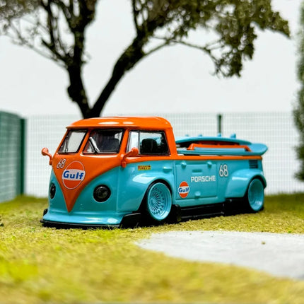 LMLF Diecast 1/64 Scale Volkswagen Alloy Car Model Volkswagen T1 Pickup Truck Play Vehicles Toys for Boys Original Box