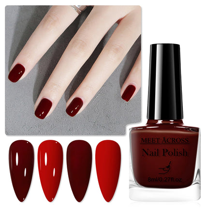 2pcs 8ml Water-Based Nail Polish Set Long Lasting Quick Drying No Need of Lamp to Cure Nail Supplies Vernis for Nails Manicure