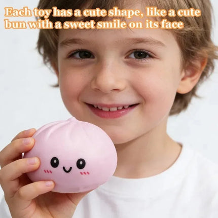Simulated Dumpling 5.5cm Squishy Relaxing Relieve Anxiety Antistress Enhance Happiness Reusable Rebound Squeeze Reliever Toy