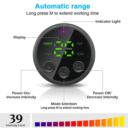 Smart EMS Ab Stimulation Belt - Rechargeable Muscle Toner for Home Gym Fitness & Body Contouring