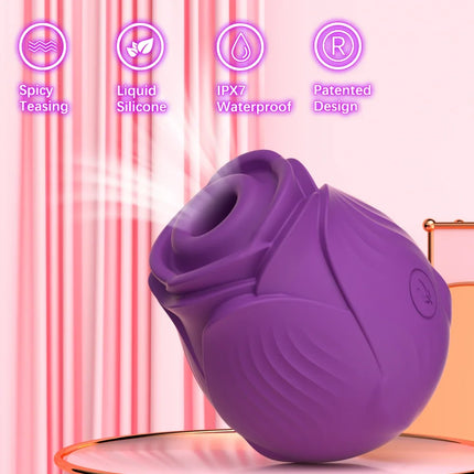 Powerful Licking Vibrator for Women Clitoral Nipple Stimulator Thrusting Dildo 2 in 1 Sex Toy for Women Adult Sex Products