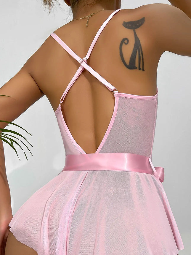 Sexy See-Through Lingerie Woman Lace Transparent Underwear Fairy Bra Kits Delicate Pajama Set Thin Erotic Sets